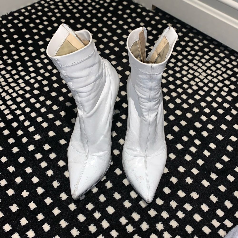 Barney’s New York White Booties